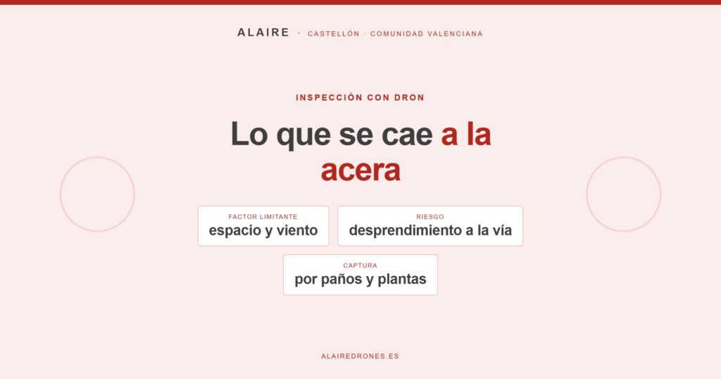 inspección de fachadas con dron - Al Aire Drones