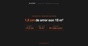 precisión de una cubicación con dron - Al Aire Drones