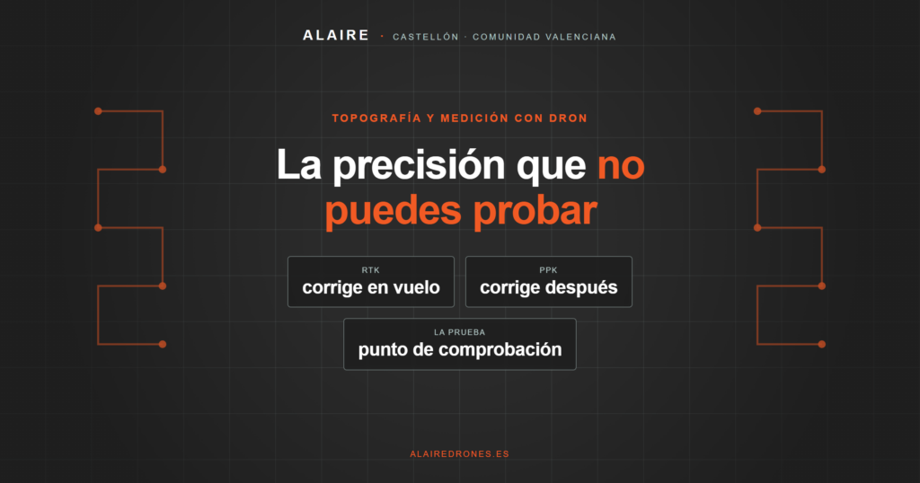 RTK PPK GCP dron precisión - Al Aire Drones